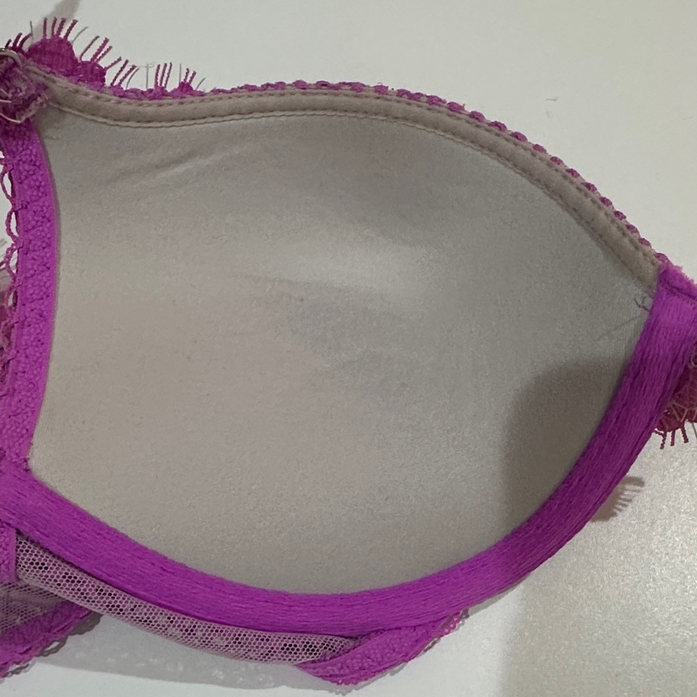 Victoria’s Secret Dream Angels Push-up Racer Back Front Closure Pink Bra 34B - Picture 10 of 15